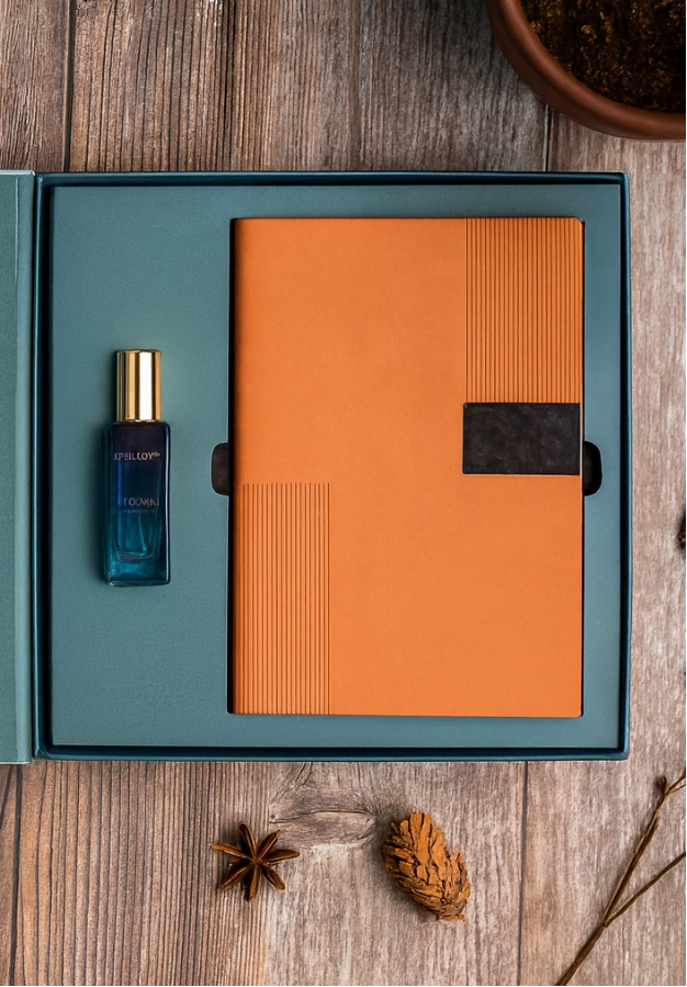 Teal & Ochre Premium Executive Journal Combo